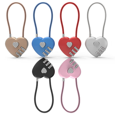 Candado de Amor Corazón de Durazno con Cuerda Larga - Image 3