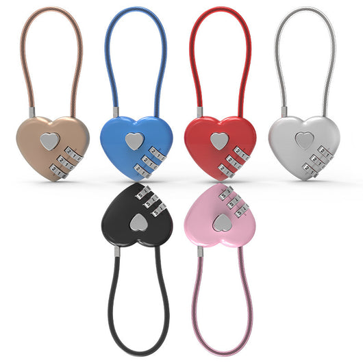 Candado de Amor Corazón de Durazno con Cuerda Larga - Image 3