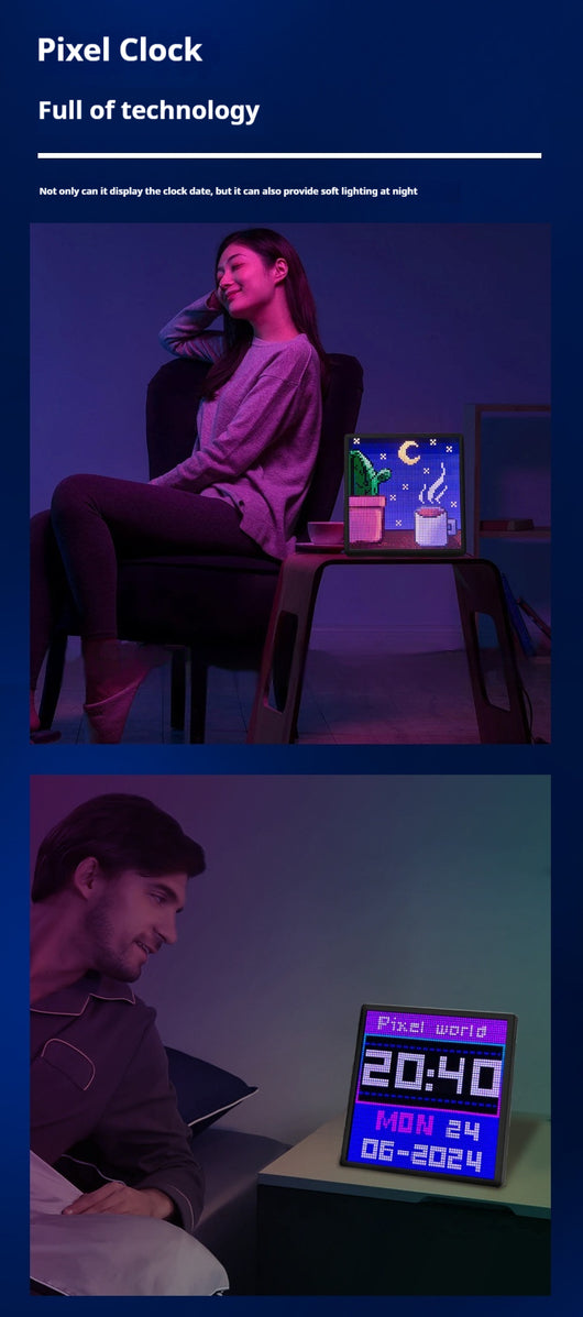 Marco de Fotos LED Bluetooth con Pantalla Pixel Personalizable - Image 16