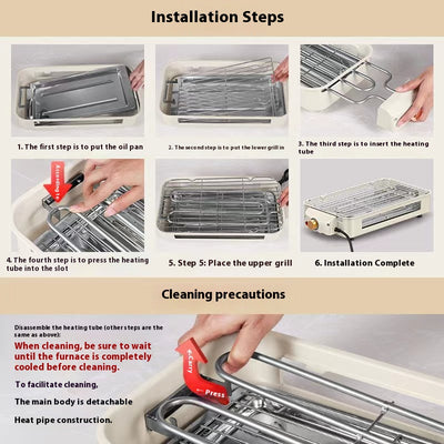 Horno Eléctrico Multifunción con Bandeja para Asar Carnes - Image 16