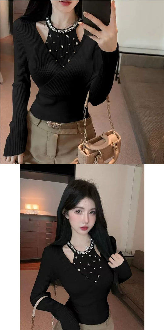 Top Halter Efecto Dos Piezas para Mujer - Image 11