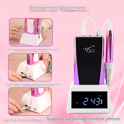Pulidora de Uñas Inalámbrica Portátil con Batería Recargable - Image 8