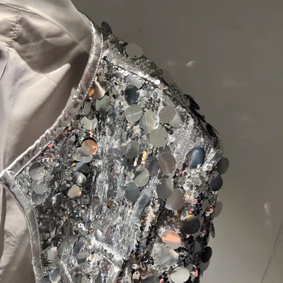 Abrigo Brillante con Lentejuelas para Otoño - Top Elegante para Mujer - Image 3