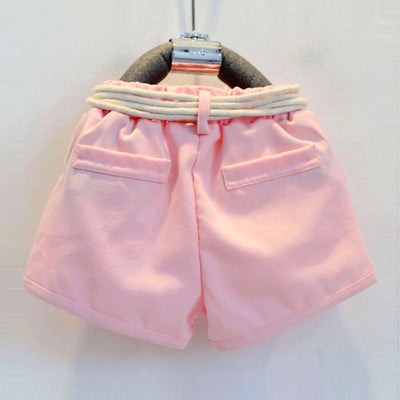 Conjunto de Dos Piezas Infantil con Blusa de Vuelos y Shorts Jacquard Floral - Image 4