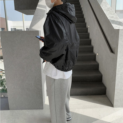Chaqueta Deportiva Suelta con Capucha - Manga Larga Moderna para Hombre - Image 8