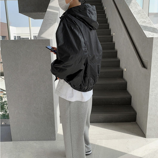 Chaqueta Deportiva Suelta con Capucha - Manga Larga Moderna para Hombre - Image 8