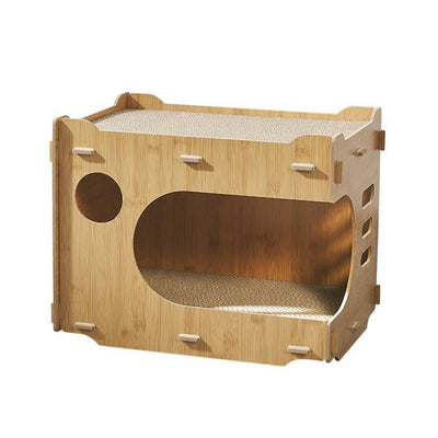 Casa Gato Doble Capa Resistente a Arañazos - Espaciosa y Duradera - Image 9