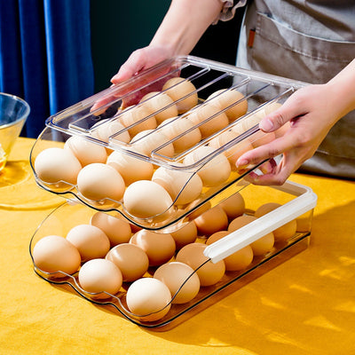 Organizador de Huevos Transparente Multiusos para Cocina - Image 3