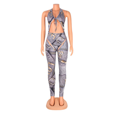 Jumpsuit Ajustado con Espalda Abierta y Estampado Digital - Image 16