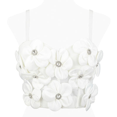 Top Bandeau Floral con Brillantes Dopamina - Image 5