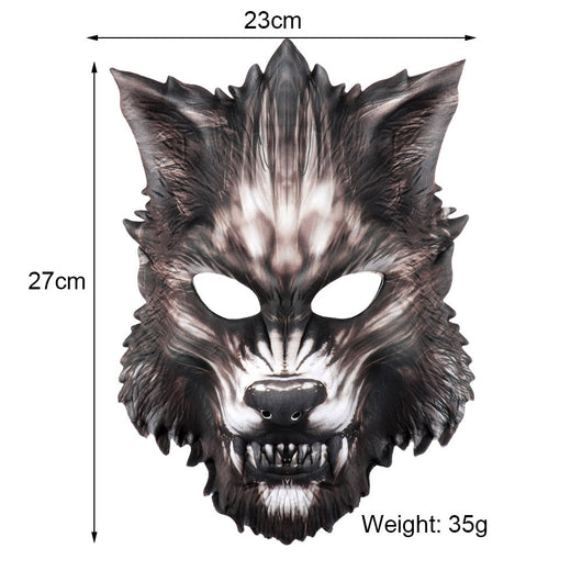 Máscara de Lobo Animal Semirrostro Carnaval Mascarada EVA - Image 8