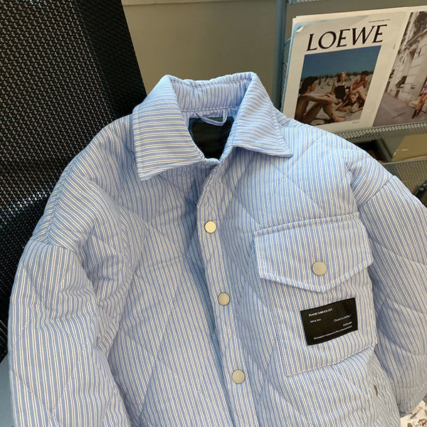 Chaqueta Suelta de Algodón Grueso - Diseño Cómodo y Versátil