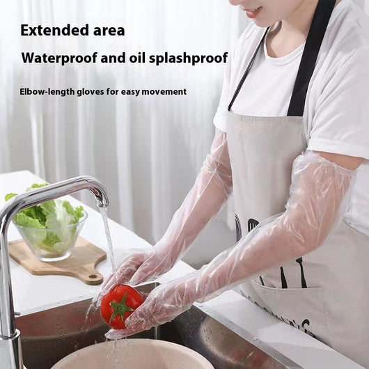 Guantes Desechables Extendidos Impermeables para Cocina y Limpieza - Image 18