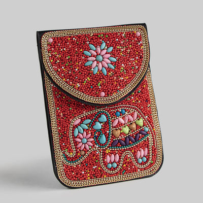 Bolsa Bohemia para Celular con Cuentas y Concha Marina - Image 41