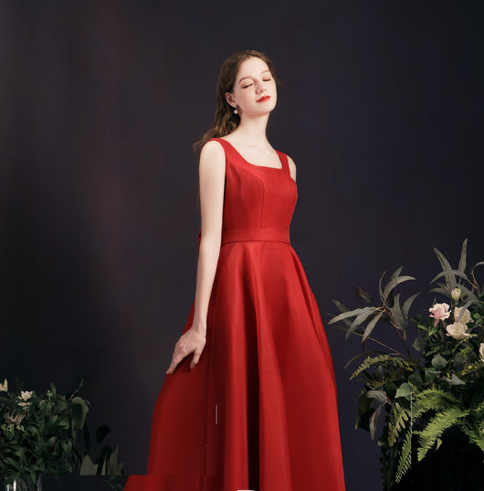 Vestido Midi Retro Sin Espalda para Mujer - Elegancia Atemporal - Image 8