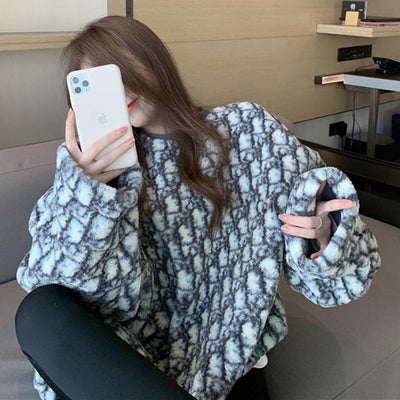 Suéter Holgado Estampado Leopardo para Mujer - Pullover Cómodo y Versátil - Image 6