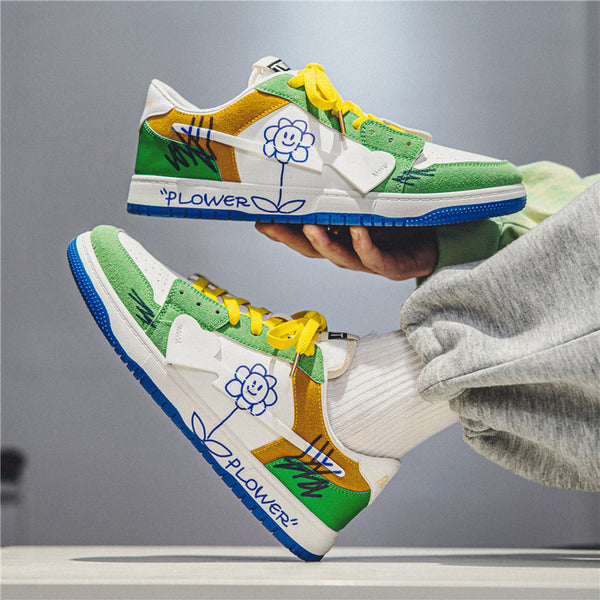 Zapatillas Urbanas con Diseño Graffiti para Hombre