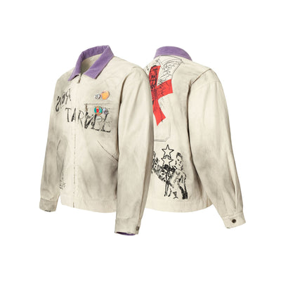 Chaqueta Detroit con Diseño Retro Badge y Teñido Vintage - Image 5