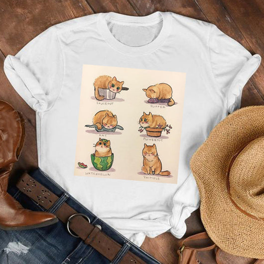 Playera Unisex Estampado Patitas de Gato - Diseño Trendy para Hombre y Mujer - Image 12