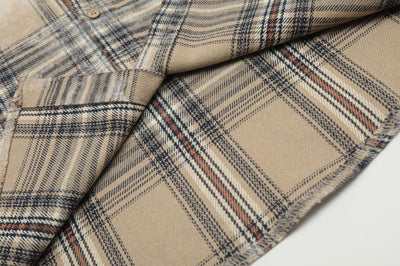 Camisa Cuadros Estilo Retro Americano con Estampado Vintage - Image 14