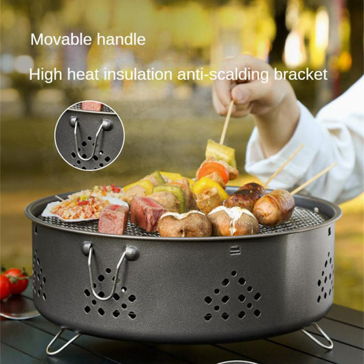 Parrilla Portátil de Acero Inoxidable para Camping y Asados al Aire Libre - Image 7