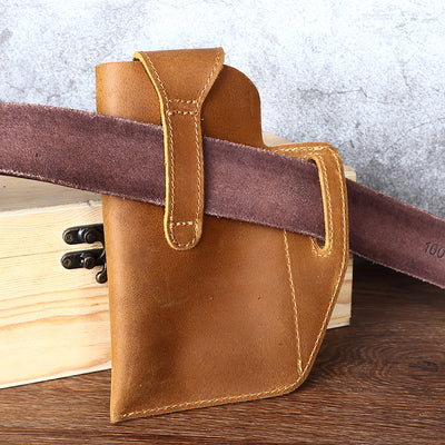 Bolsa de Cintura Retro en Cuero para Celular - Image 4