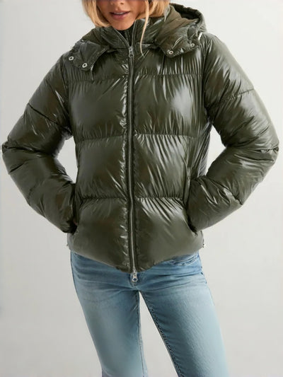 Chaqueta Deportiva Acolchada con Capucha para Mujer - Image 8