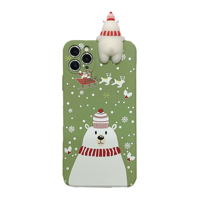 Funda Navideña para Celular con Diseño de Reno - Carcasa Suave IMD - Image 3