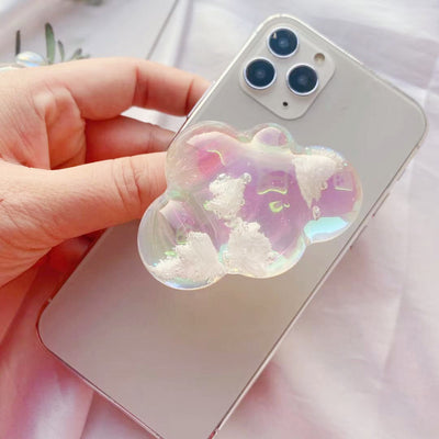 Soporte Aéreo 3D con Diseño de Nube Multicolor