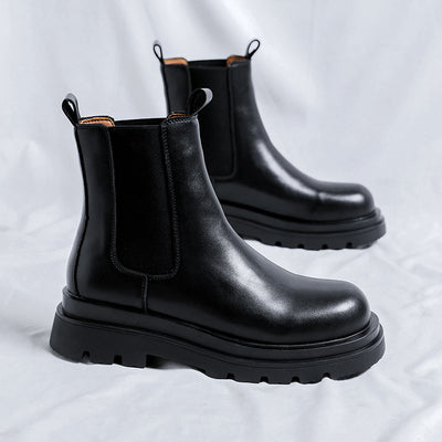 Botas Martin Chelsea Altas para Hombre Estilo Británico Clásico - Image 4