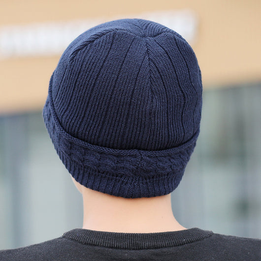 Gorro de punto para hombre con hilo esponjoso - Image 9