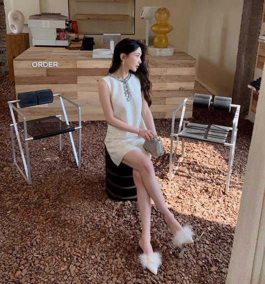 Vestido Sin Mangas con Lentejuelas y Cuello Redondo - Colección Primavera - Image 10