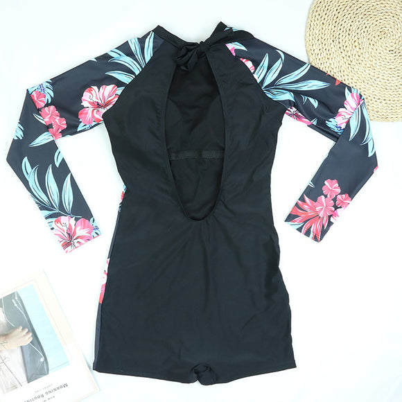 Traje de Baño Deportivo con Protección Solar para Mujer