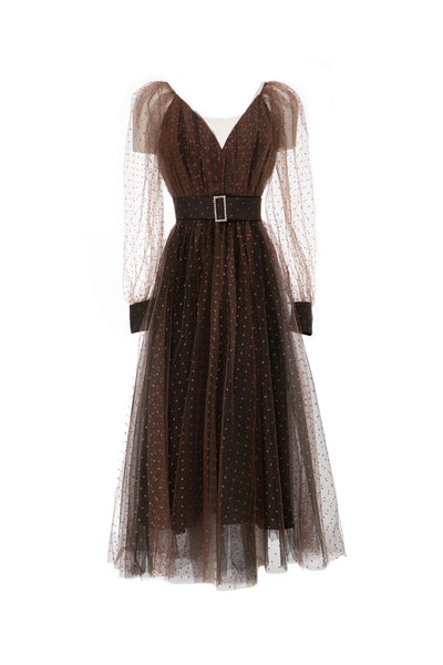 Vestido Ligero con Dobladillo de Gasa y Cintura Ajustada - Image 15
