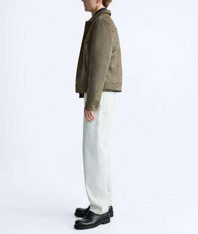Chaqueta de Solapa en Efecto Gamuza para Hombre - Image 10