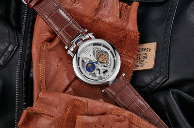 Reloj Automático Tourbillon con Fondo Transparente Resistente al Agua - Image 8