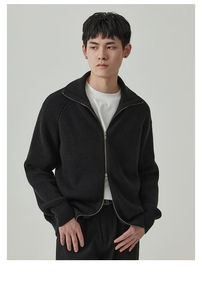 Cardigan Grueso para Hombre Anti-Pilling Corte Holgado - Image 4