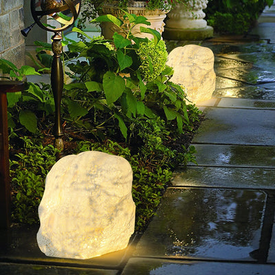 Lámpara de Piso Impermeable para Jardín y Terraza en Resina de Piedra - Image 3