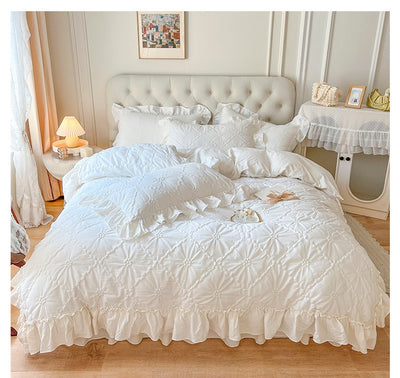 Juego de Cama Algodón Lavado Corazón Romántico - 4 Piezas - Image 10