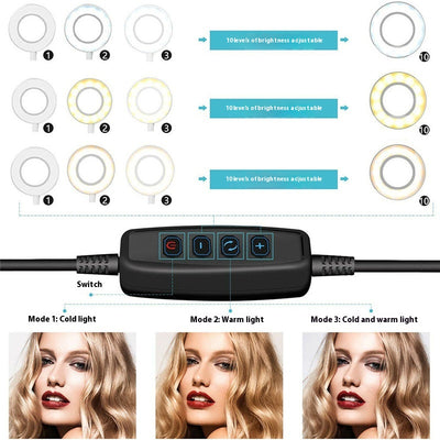 Kit de Transmisión en Vivo con Trípode, Luz LED Ajustable y Soporte para Celular - Image 12