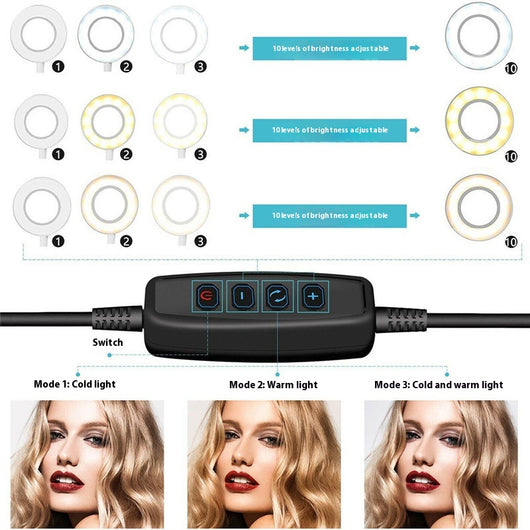 Kit de Transmisión en Vivo con Trípode, Luz LED Ajustable y Soporte para Celular - Image 12