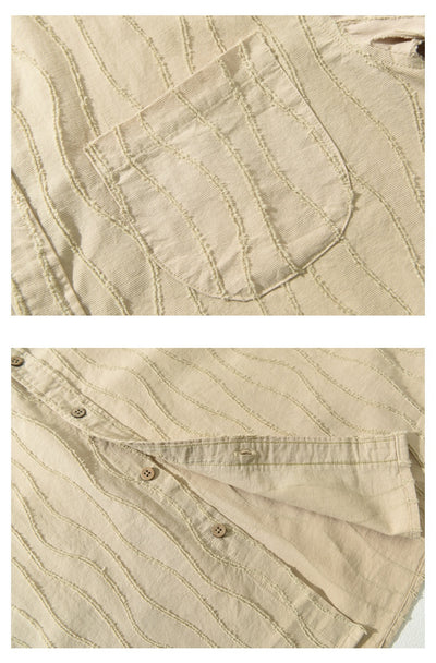 Camisa Casual de Algodón Puro para Hombre - Manga Corta Verano - Image 8