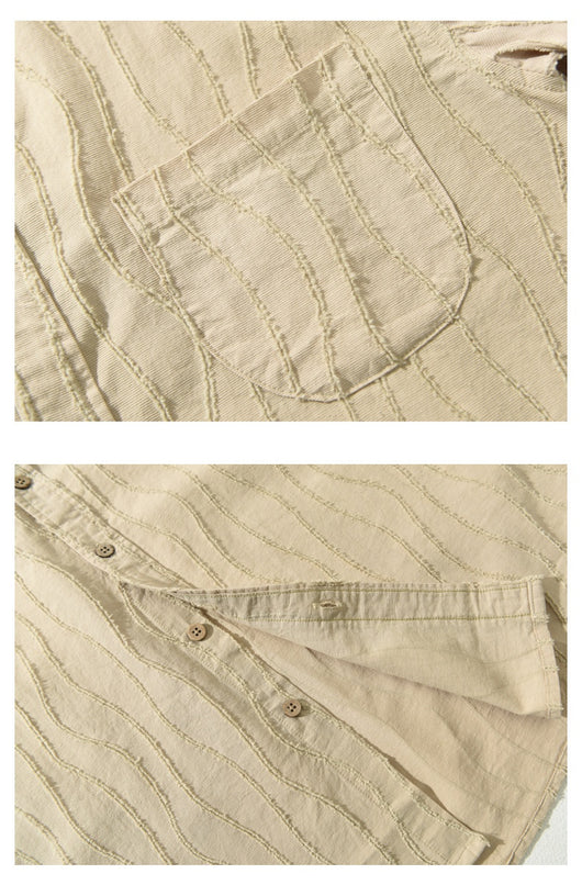 Camisa Casual de Algodón Puro para Hombre - Manga Corta Verano - Image 8