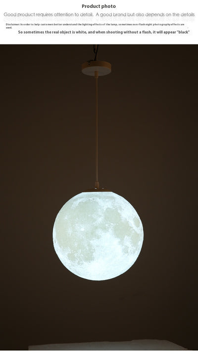 Lámpara Colgante Luna 3D Diseño Minimalista Moderno - Image 12