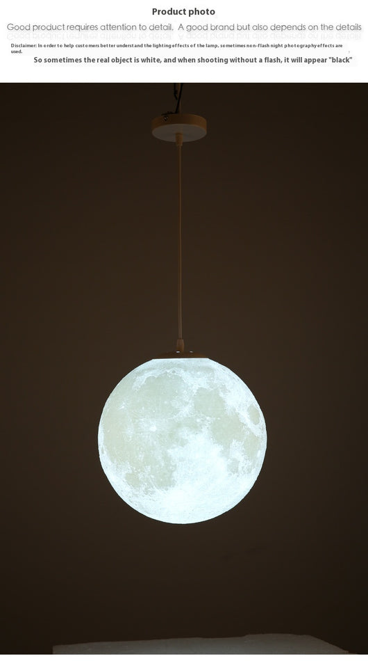Lámpara Colgante Luna 3D Diseño Minimalista Moderno - Image 12