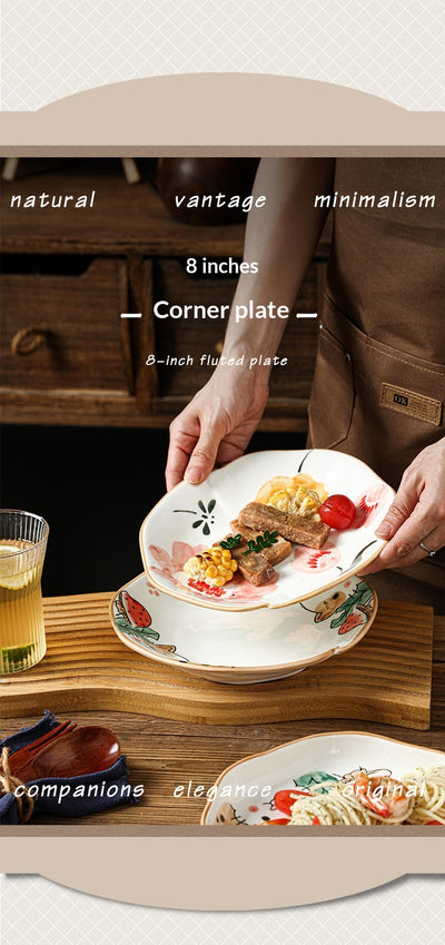 Plato de Cerámica Artesanal Pintado a Mano - Diseño Gourmet para Hogar y Restaurantes - Image 15