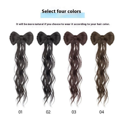 Peluca Larga con Trenza y Moño - Peinado Versátil de Cabello Sintético - Image 3