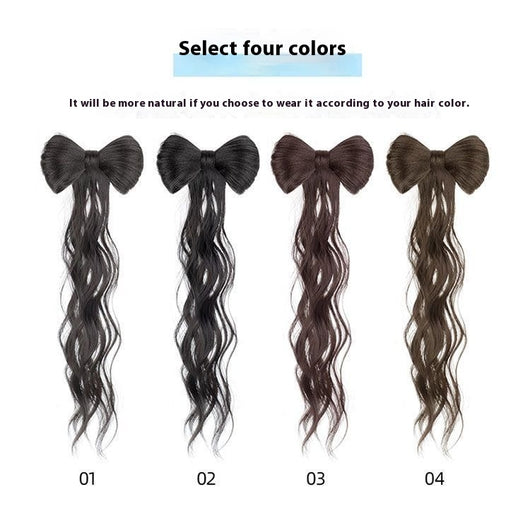 Peluca Larga con Trenza y Moño - Peinado Versátil de Cabello Sintético - Image 3