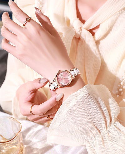 Reloj Elegante para Mujer Cerámica Resistente al Agua Diseño Minimalista - Image 25