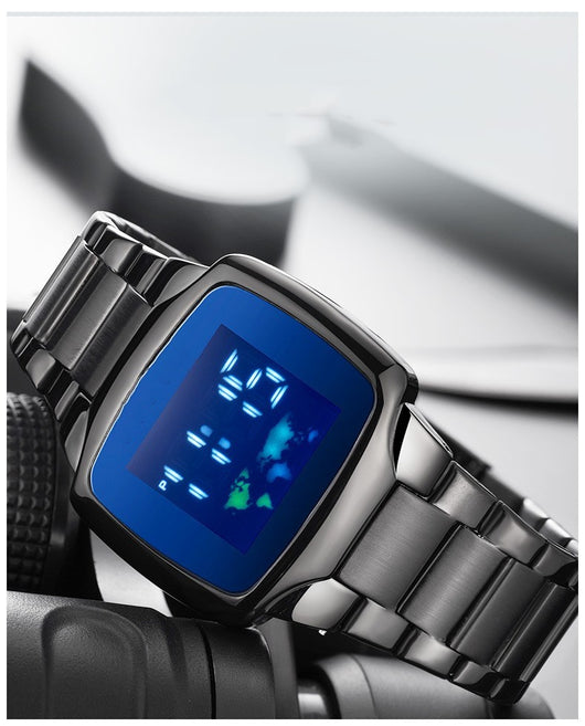 Reloj Deportivo para Hombre con Banda de Acero Inoxidable - Image 5
